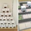 House of European History - Discovery Trail - Built your own cardboard city game